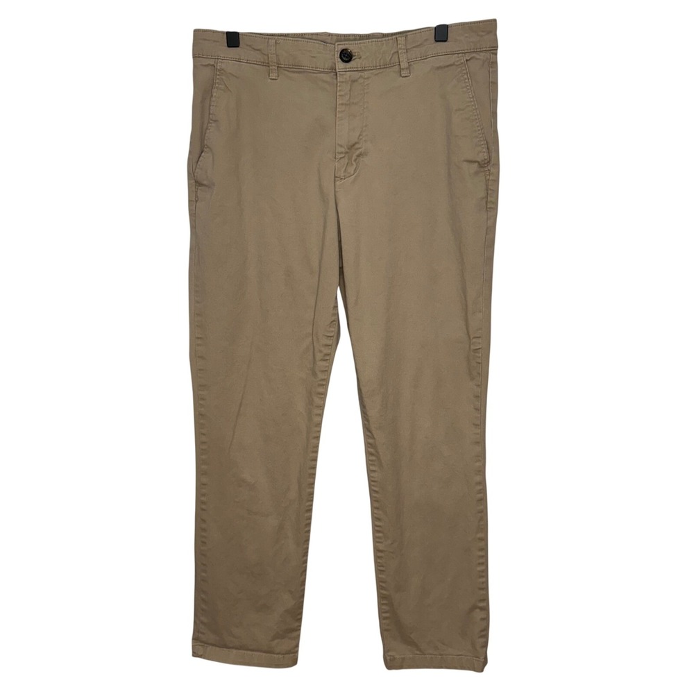 English Laundry Mens Khaki Chino Pants‎ Slim Fit Stretch Cotton Measures 32 x 29